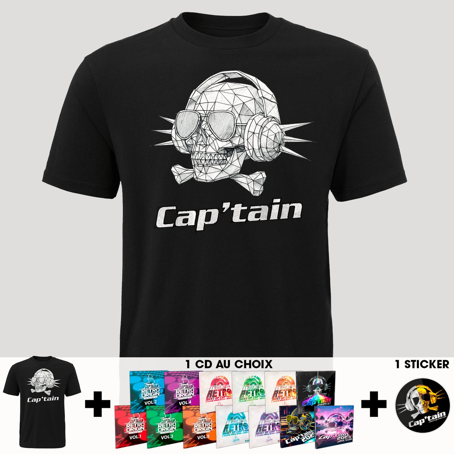 T-SHIRT CAP'TAIN 2026 ( PACK )