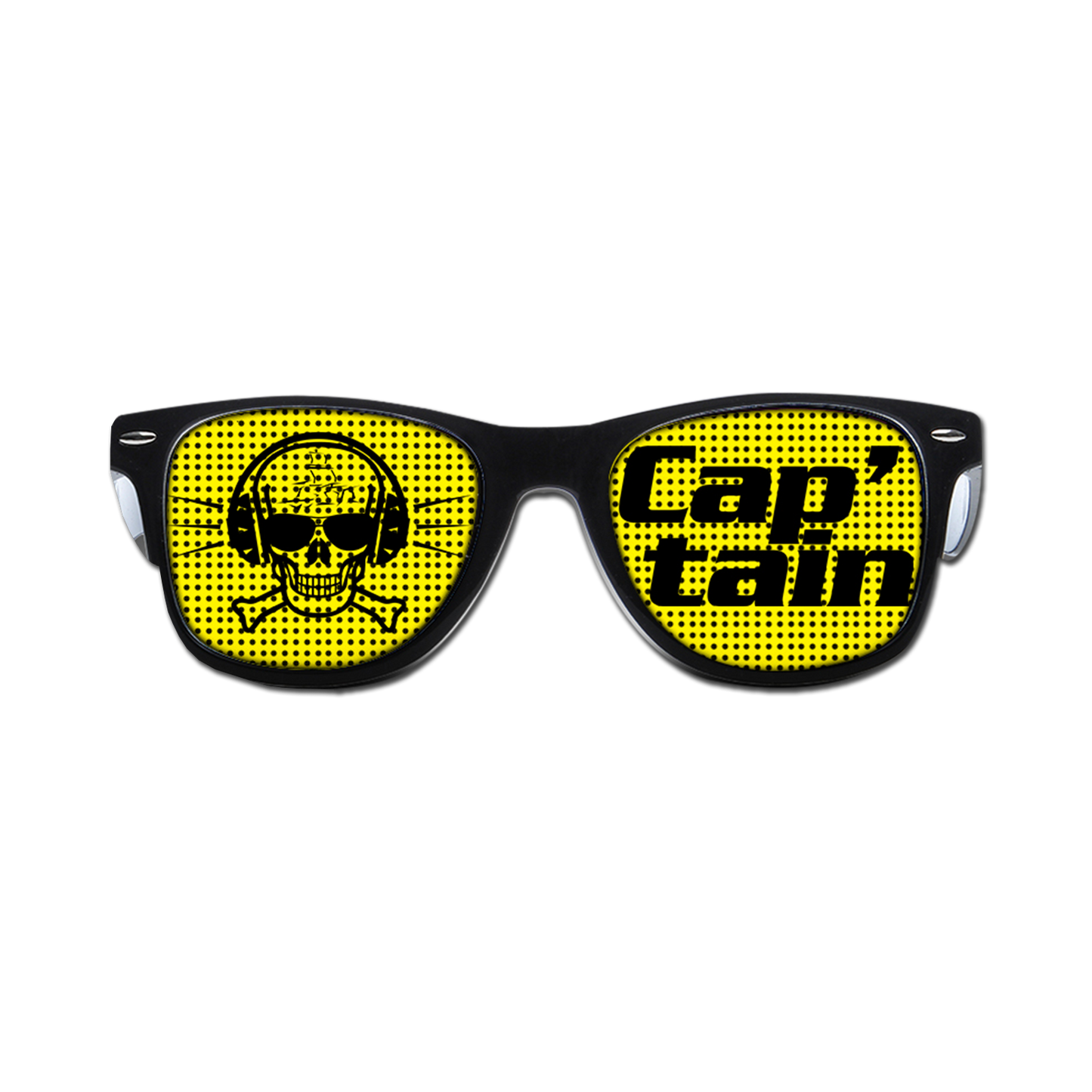 LUNETTES CAP'TAIN NOIRE ET JAUNE