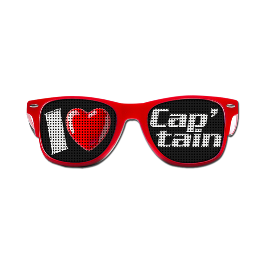 LUNETTES I LOVE CAP'TAIN ROUGE