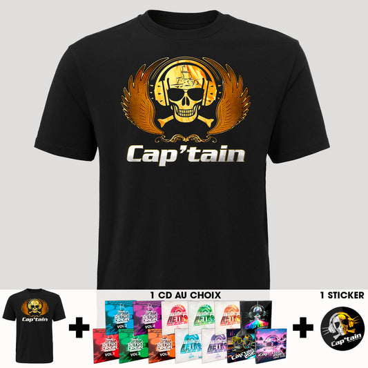 T-SHIRT CAP'TAIN 32 YEARS ( PACK )